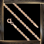 B389 Złota bransoletka. Kordel. 585