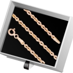 B389 Złota bransoletka. Kordel. 585