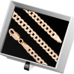 B393 Złota bransoletka. Pancerka. 585