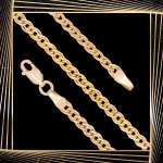 B396 Złota bransoletka. Monaliza. 585