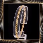 B396 Złota bransoletka. Monaliza. 585