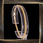 B396 Złota bransoletka. Monaliza. 585