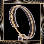 B396 Złota bransoletka. Monaliza. 585