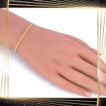 B396 Złota bransoletka. Monaliza. 585