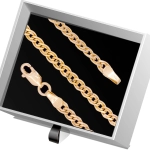 B396 Złota bransoletka. Monaliza. 585