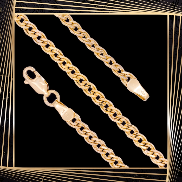 B396 Złota bransoletka. Monaliza. 585