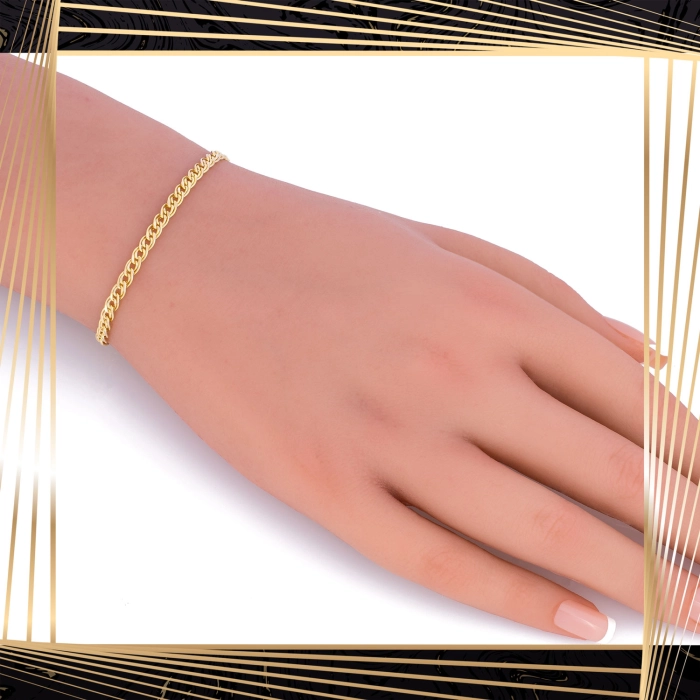 B396 Złota bransoletka. Monaliza. 585