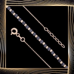 B397 Złota bransoletka. Koralikowa. 585