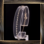 B397 Złota bransoletka. Koralikowa. 585