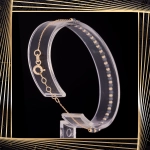 B397 Złota bransoletka. Koralikowa. 585