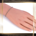 B397 Złota bransoletka. Koralikowa. 585