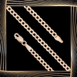 B402 Złota bransoletka. Pancerka. 585