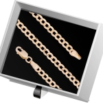 B402 Złota bransoletka. Pancerka. 585