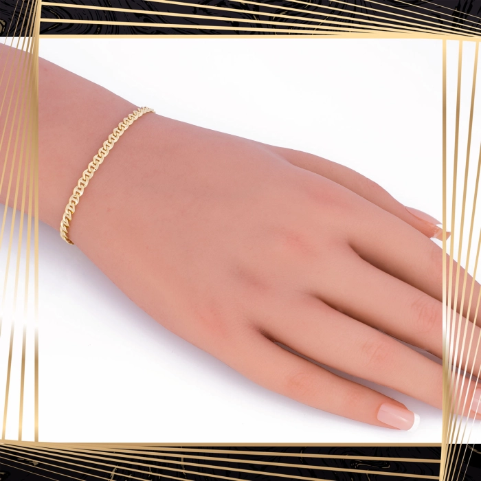 B403 Złota bransoletka. Gucci. 585