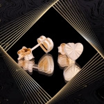 K1655 Złote kolczyki. Złote malutkie serduszka. 585