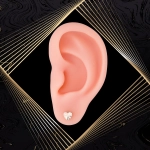 K1655 Złote kolczyki. Złote malutkie serduszka. 585