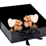 K1655 Złote kolczyki. Złote malutkie serduszka. 585