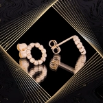 K1660 Złote kolczyki. Złote obwarzanki. 585