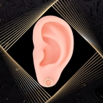 K1660 Złote kolczyki. Złote obwarzanki. 585