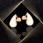 K1664 Złote kolczyki. Złote kardashianki. Złote kropelki. Złote łezki. Małe. 585