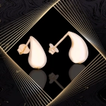 K1664 Złote kolczyki. Złote kardashianki. Złote kropelki. Złote łezki. Małe. 585