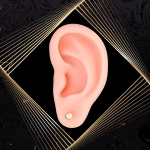 K1669 Złote kolczyki. Złote kuleczki z diamentowanym szlifem. 585