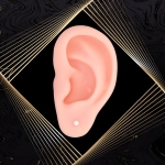 K1671 Złote kolczyki z perełkami. Malutkie perełki. Dla dziecka. 585