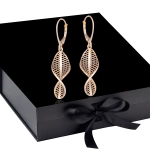 K1701 Złote kolczyki. Ażurowe świderki. Duże. 585