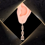 K1706 Złote kolczyki. Ażurowe świderki. Duże. 585