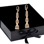 K1706 Złote kolczyki. Ażurowe świderki. Duże. 585