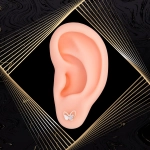 K1710 Złote kolczyki. Złote motylki. 585