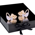 K1710 Złote kolczyki. Złote motylki. 585