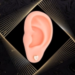 K1711 Złote kolczyki. Złote serduszka z cyrkoniami. 585