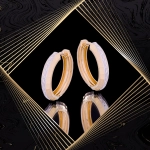 K1716 Złote kolczyki. Złote kółka. Małe. 585