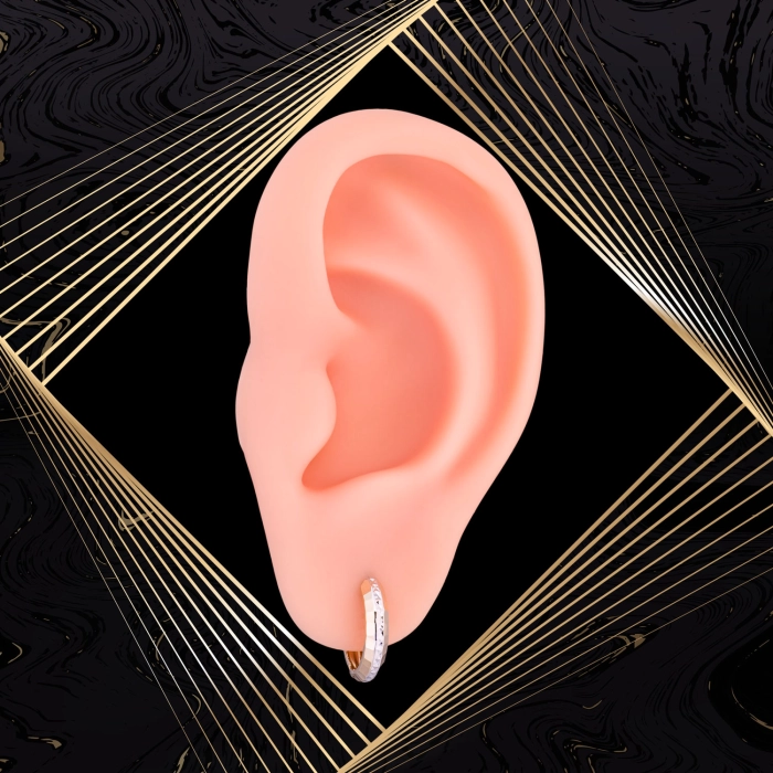 K1716 Złote kolczyki. Złote kółka. Małe. 585