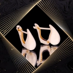 K1717 Złote kolczyki. Złote kardashianki. Złote kropelki. Małe. 585