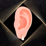 K1717 Złote kolczyki. Złote kardashianki. Złote kropelki. Małe. 585