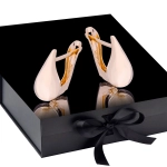 K1717 Złote kolczyki. Złote kardashianki. Złote kropelki. Małe. 585