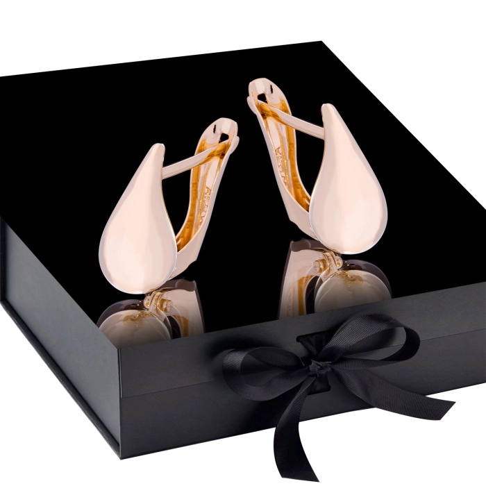 K1717 Złote kolczyki. Złote kardashianki. Złote kropelki. Małe. 585