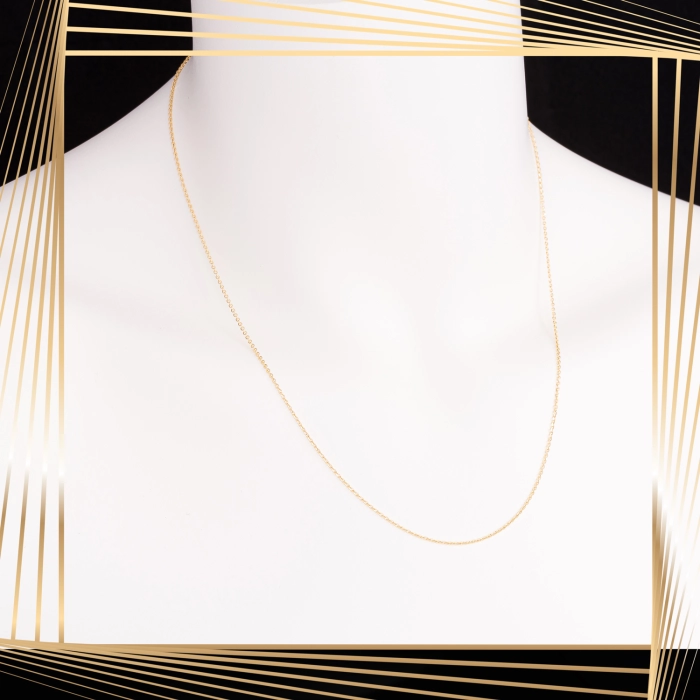 Ł237 Złoty Łańcuszek. Ankier. 50 cm. 333