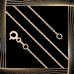 Ł238 Złoty Łańcuszek. Ankier. 45 cm. 333