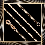 Ł239 Złoty Łańcuszek. Pancerka. 50 cm. 333