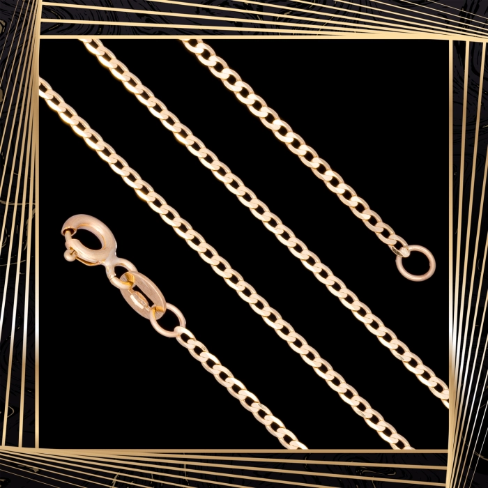 Ł239 Złoty Łańcuszek. Pancerka. 50 cm. 333