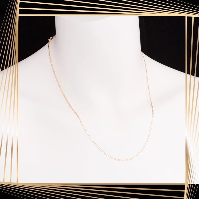 Ł239 Złoty Łańcuszek. Pancerka. 50 cm. 333