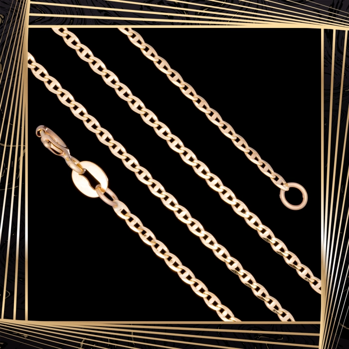 Ł241 Złoty Łańcuszek. Gucci. 50 cm. 333