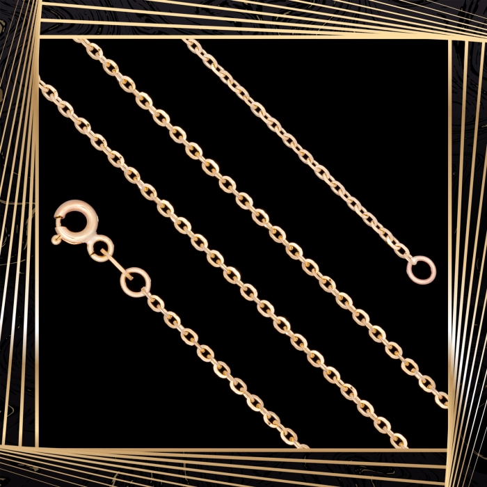 Ł243 Złoty Łańcuszek. Ankier. 45 cm. 333