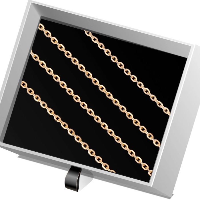 Ł243 Złoty Łańcuszek. Ankier. 45 cm. 333