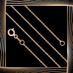 Ł247 Złoty Łańcuszek.  Ankier. 45 cm. 585