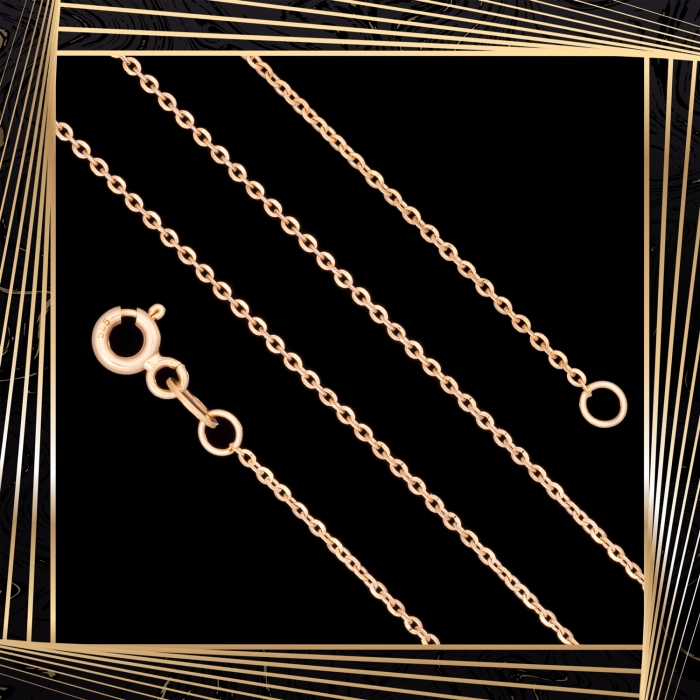 Ł248 Złoty Łańcuszek. Ankier. 45 cm. 585