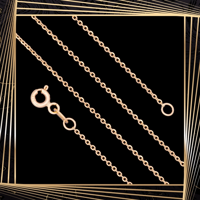 Ł250 Złoty Łańcuszek. Ankier. 45 cm. 585